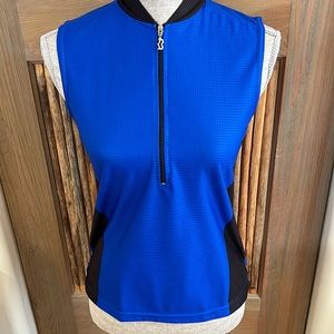 Biemme Sport Women Cycling Sleeveless Jersey, Size Medium, 3/4 Front Zipper